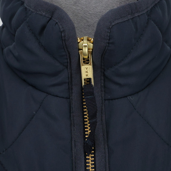 J Crew Mercantile Vest Plus Size 2X Navy Blue Quilted Puffer Full Zip Pockets - Picture 10 of 16